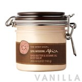 The Body Shop Spa Wisdom Africa Shea Butter & Sesame Oil Body Balm