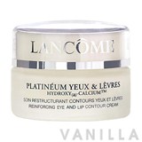Lancome PLATINEUM YEUX & LEVRES HYDROZY (a) CALCIUM Reinforcing Eye and Lip Contour Cream