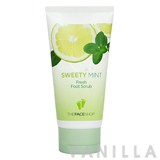 The Face Shop Sweety Mint Fresh Foot Scrub