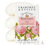 Crabtree & Evelyn Rosewater Triple-Milled Soap with Cold Cream