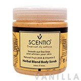 Scentio Herbal Blend Body Scrub Natural Fruit AHA & Vitamin E
