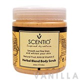 Scentio Herbal Blend Body Scrub Natural Fruit AHA & Vitamin E