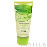 Nature Republic Soothing & Moisture Aloe Vera 80% Cleansing Gel Foam