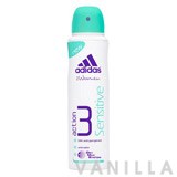 Adidas For Women Action 3 Anti-Perspirant Sensitive Deo Spray