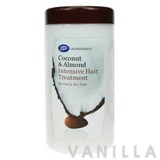 Boots Ingredients Coconut & Almond Intensive Hair Treatment