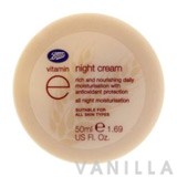 Boots Vitamin E Night Cream