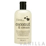 I Love... Coconut & Cream Bubble Bath & Shower Creme