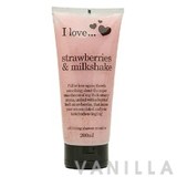 I Love... Strawberries & Milkshake Exfoliating Shower Smoothie