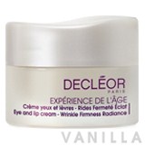 Decleor Eye And Lip Cream - Wrinkle Firmness Radiance