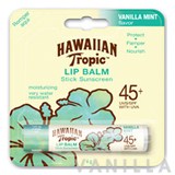 Hawaiian Tropic Lip Balm Stick Sunscreen SPF45+ Vanilla Mint