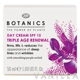 Boots Botanics Triple Age Renewal Day Cream SPF15