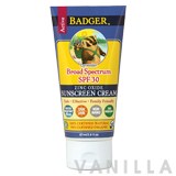 Badger Active Lavender Broad Spectrum SPF 30 Zinc Oxide Sunscreen Cream