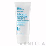 Bliss Fabulous Face Lotion With SPF15