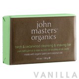 John Masters Organics Birch & Cedarwood Cleansing & Shaving Bar