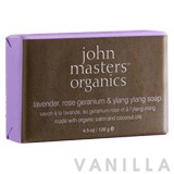 John Masters Organics Lavender Rose Geranium & Ylang Ylang Soap