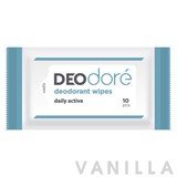 Deodore Deodorant Wipes Original