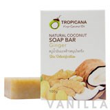 Tropicana Cold-Pressed Coconut Oil Soap Bar Non Preservative Ginger Extract