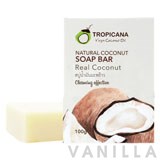 Tropicana Cold-Pressed Coconut Oil Soap Bar Non Preservative Real Coconut