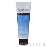 Scacare For Men Deep Clean Cool White Facial Foam 