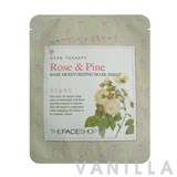 The Face Shop Herbal Therapy - Rose & Pine Rose Moisturizing Mask Sheet