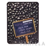 Nature Republic Fresh Black Cereal Essence Mask Black Bean & Black Sesame & Black Rice