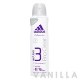 Adidas For Women Action 3 Anti-Perspirant Pro Clear Deo Spray