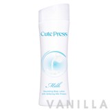 Cute Press Milk Nourishing Body Lotion with Softening Milk Protein