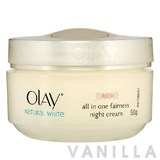 Olay Natural White All In One Fairness Night Cream