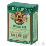 Badger Moroccan Mint Face & Body Soap