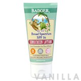 Badger Aloe Vera Broad Spectrum SPF 16 Sunscreen Lotion