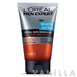 L'oreal Men Expert White Activ Total Skin Renewer Volcano Red Foam