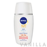 Nivea Sun Whitening Light Texture Perfect Protect Milk Pink Serum SPF50
