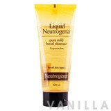 Neutrogena Liquid Neutrogena Pure Mild Facial Cleanser Fragrance Free