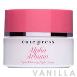 Cute Press Alpha Arbutin Triple Whitening Night Cream
