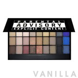 Make Up Revolution I ♡ Makeup Slogan Palette Parental Advisory Explicit Content