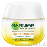 Garnier Light Complete Night Yogurt Sleeping Mask