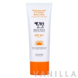 Scentio Milk Plus Whitening Q10 UV Protect Body Lotion SPF 50+ PA++