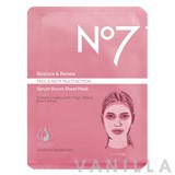 No7 Restore & Renew Face & Nec Multi Action Serum Boost Sheet Mask