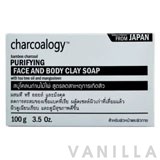 Charcoalogy Bamboo Charcoal Purifying Face and Body Clay Soap