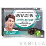 Betadine Natural Defense Bar Soap Black Tea Power