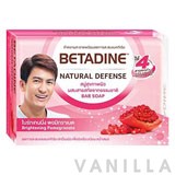 Betadine Natural Defense Bar Soap Brightening Pomegranate