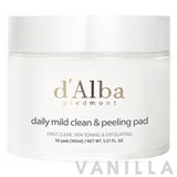 D'Alba Daily Mild Clean and Peeling Pad