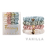 Ferrany Silk Scrunchies 4 Pcs Set - Candy