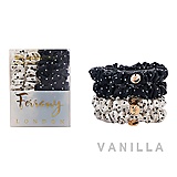 Ferrany Silk Scrunchies 4 Pcs Set - Polkadot