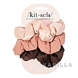 Kitsch Recycled Fabric Scrunchies Set