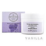 BOTANICS Triple Age Renewal Night Cream