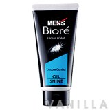 Men's Biore Facial Foam Double Control Oil Shine