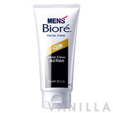 Men's Biore Facial Foam Deep Clean Action Super Scrub