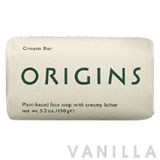 Origins Cream Bar Plant-Based Face Soap with Creamy Lather