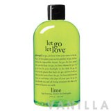 Philosophy Let Go Let Love Lime Scented, High Foaming, Shower And Bath Gelee